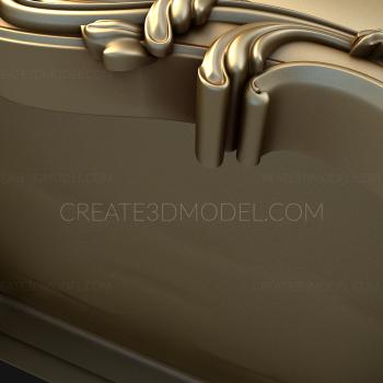 Headboard (SK_0014) 3D model for CNC machine